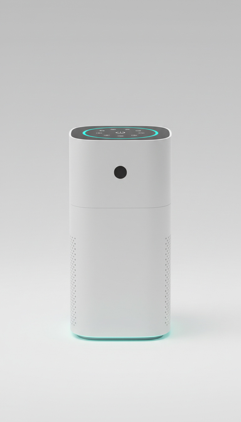Intelligent air purifier with real-time sensors