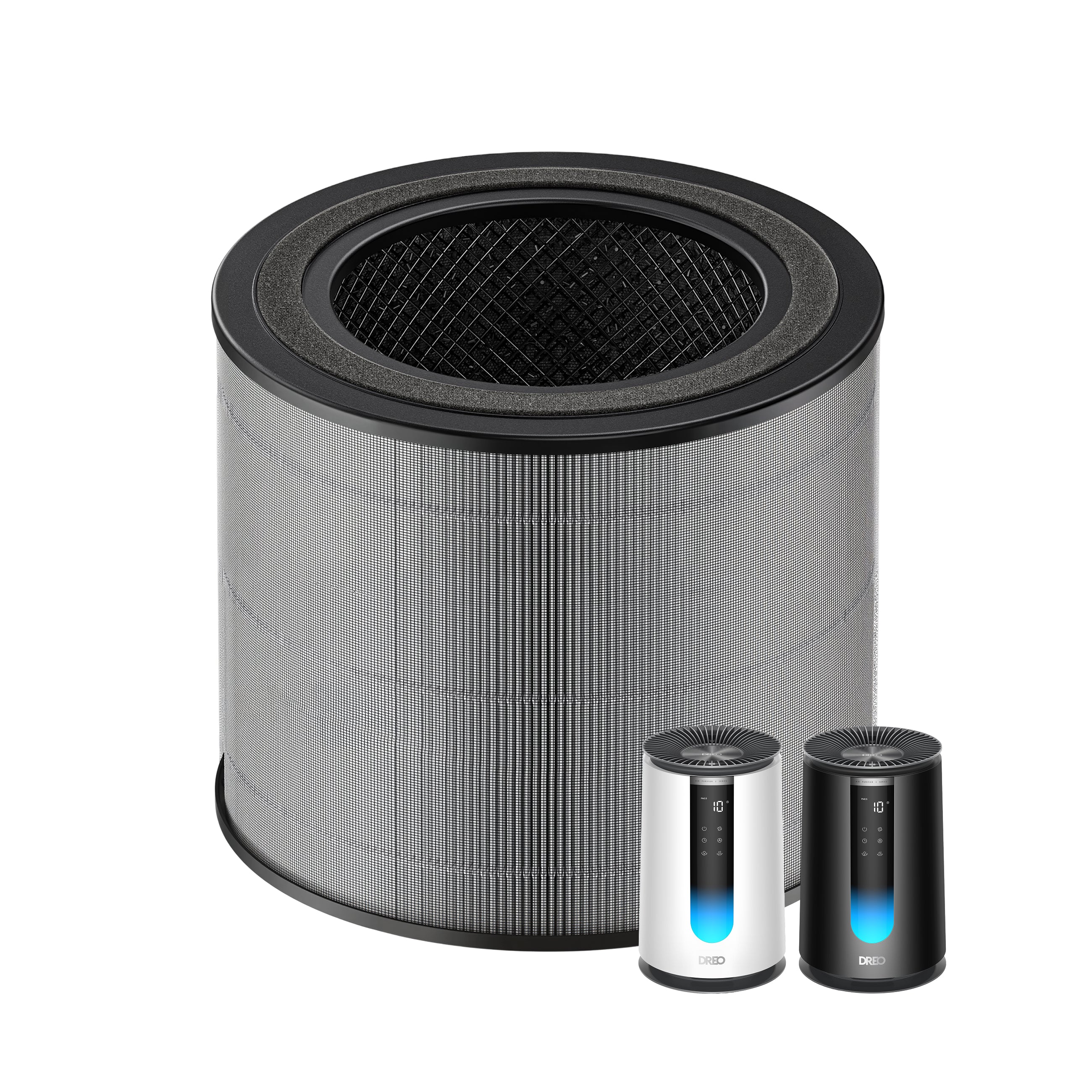Air Purifier 3-in-1 HEPA Filter For 338/338S Black/White