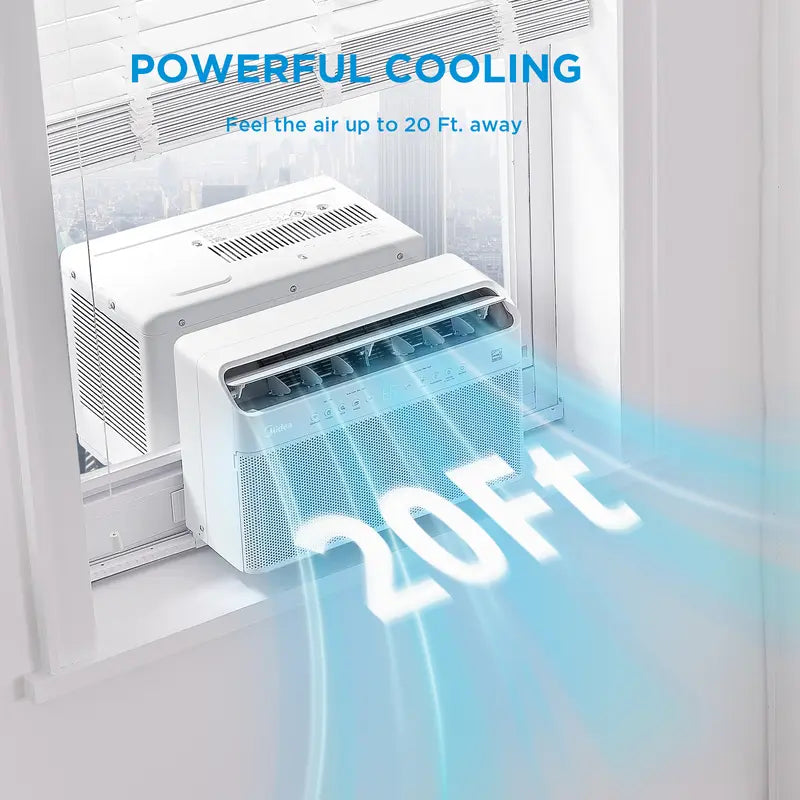 Midea 6K/8K/10K/12K BTU U Shaped Smart Inverter Window Air Conditioner, 2026 Version