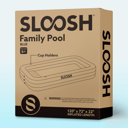Inflatable Swimming Pool with Seats 120" x 72" x 22"