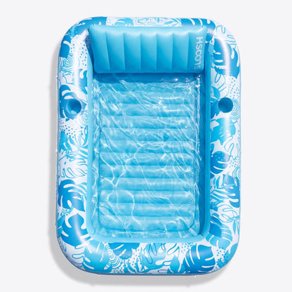 SLOOSH Inflatable Tanning Pool Lounger Float, Pink-XL, 85" x 57"
