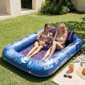Dark Blue 85" Tanning Pool with Float Hammock Best Friend Choice Bundle