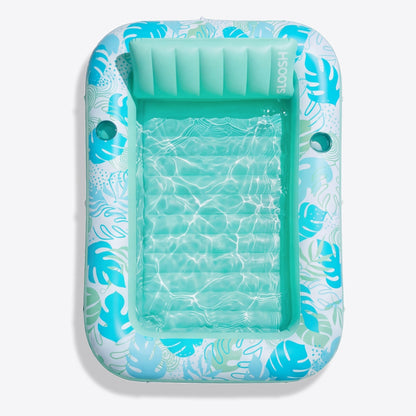 SLOOSH Inflatable Tanning Pool Lounger Float, Pink-XL, 85" x 57"