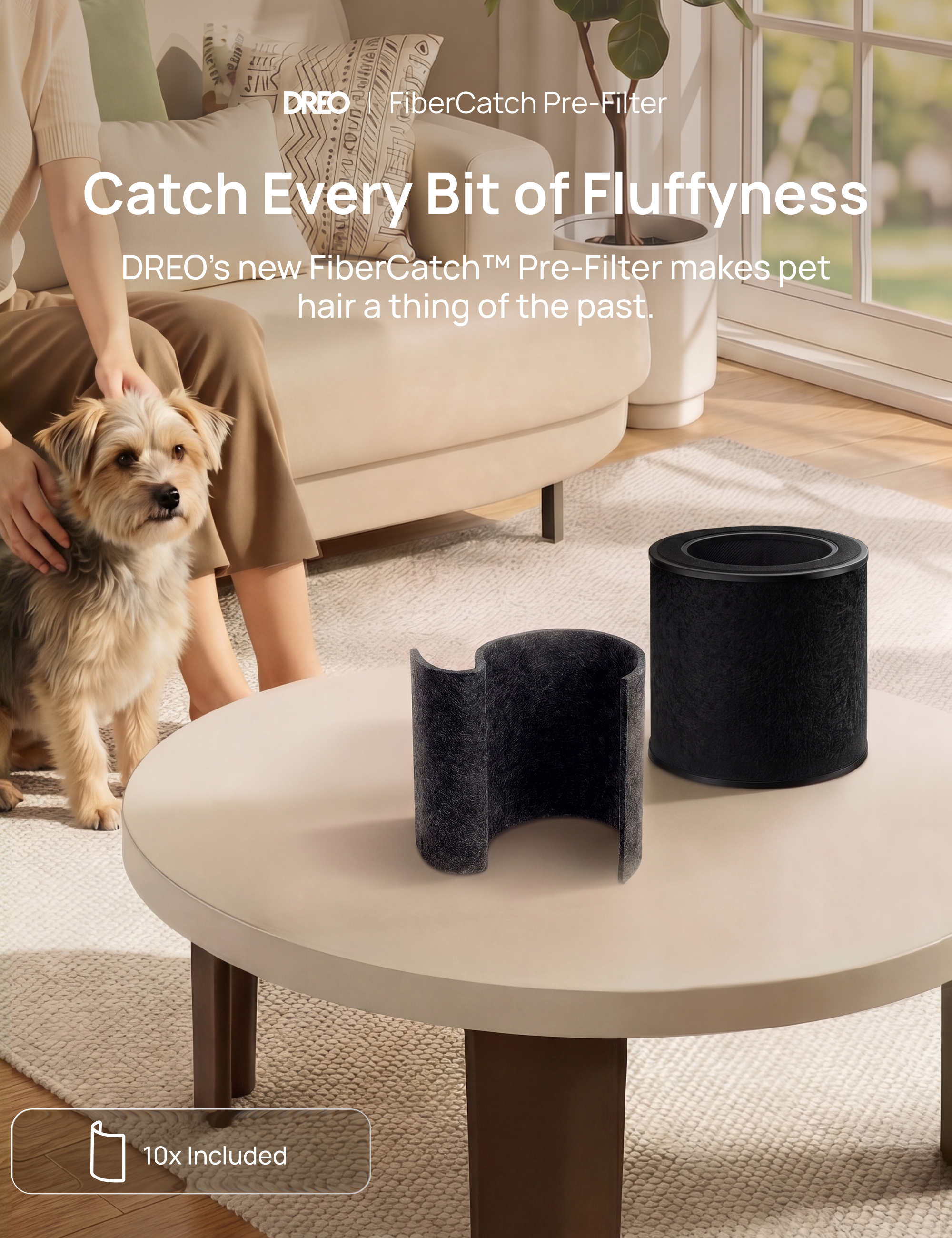 FiberCatch Pre-Filter For 539AS/530S White/Silver/Black/Starlight
