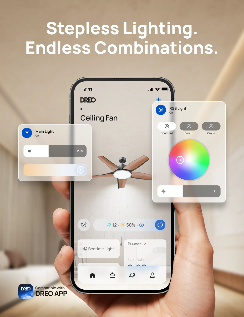 Smart Ceiling Fan 712S