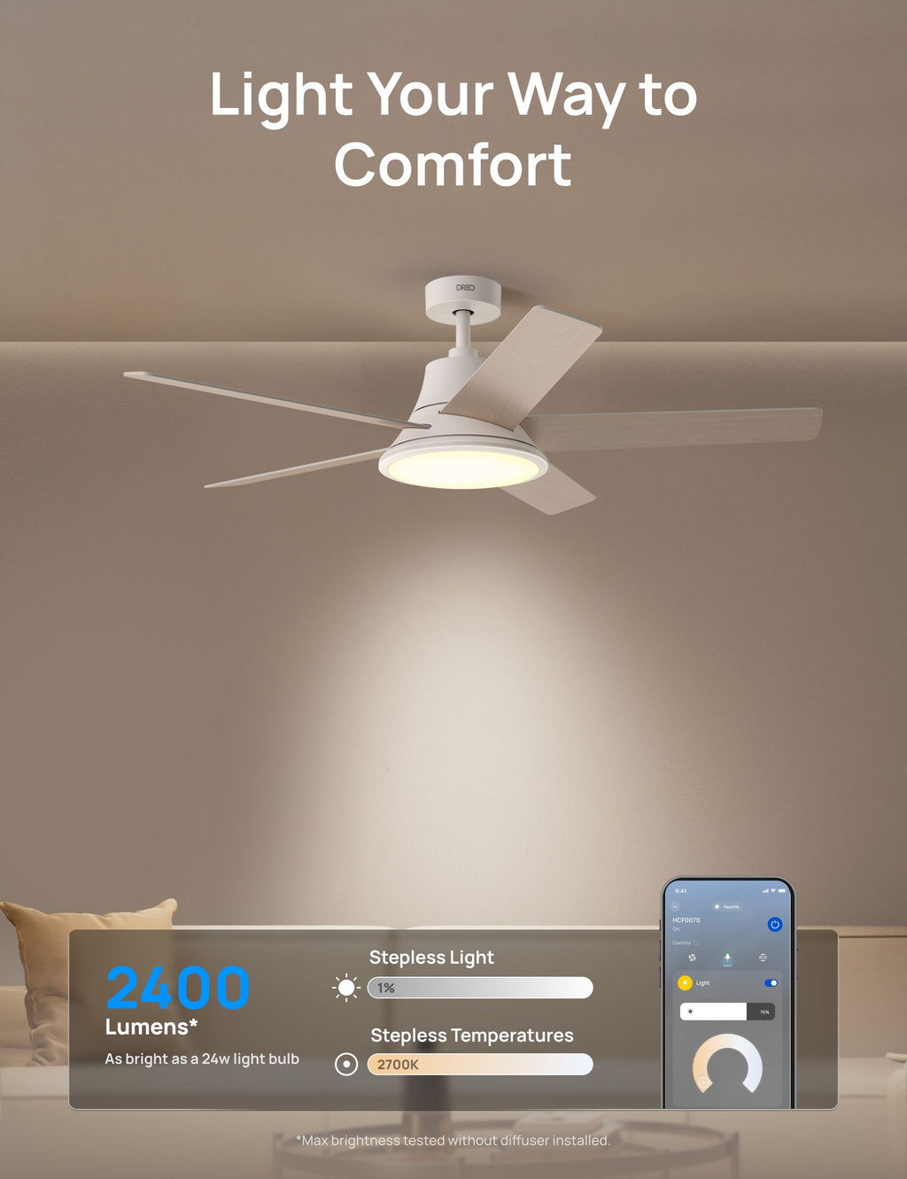 Ceiling Fan 521S (RGBIC)