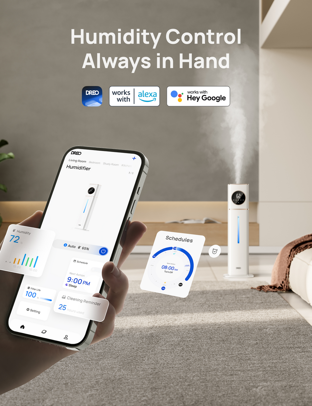 Smart Humidifier 735S 11L & Smart Humidifier 524S 6L