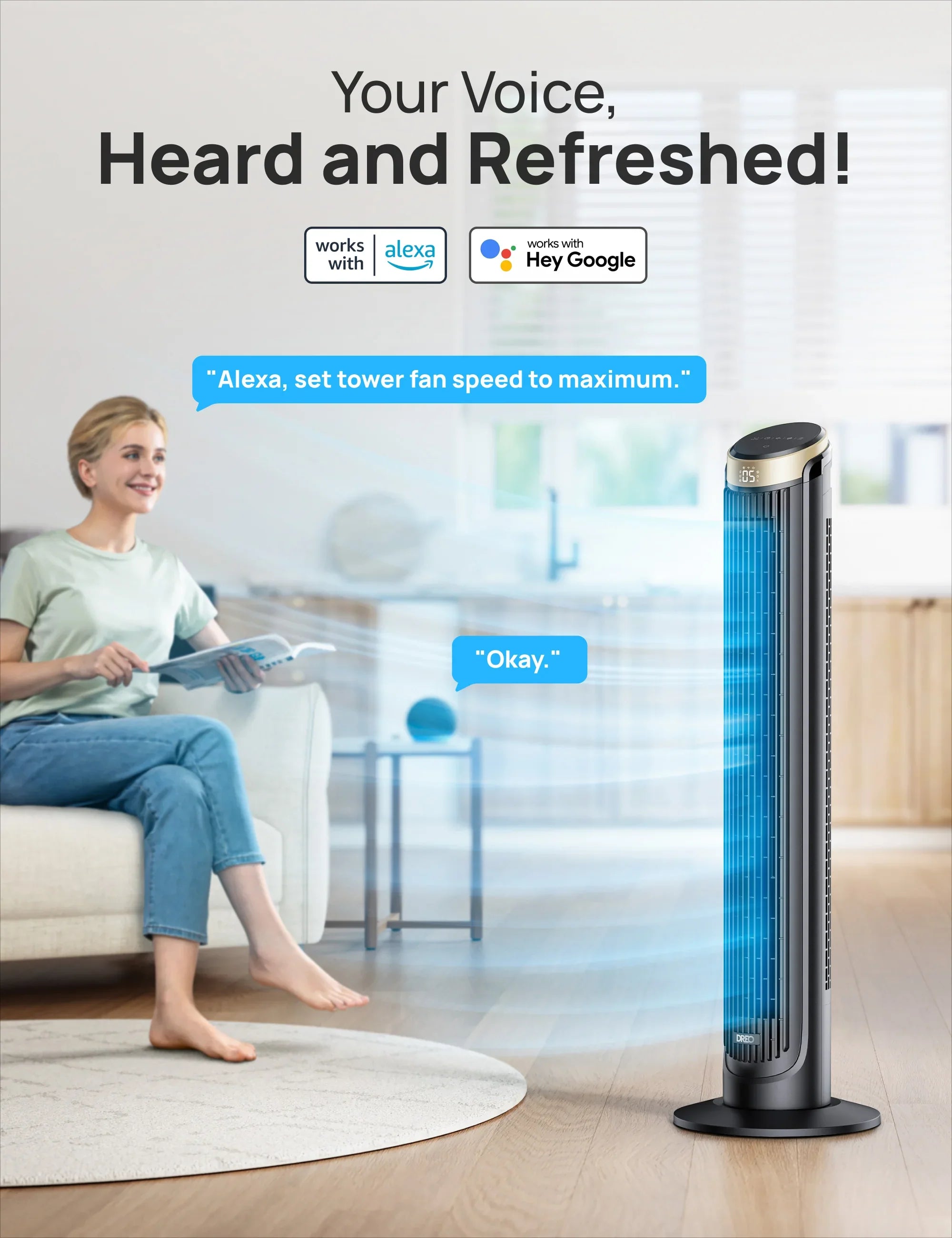 Smart Tower Fan Cruiser Pro T3S