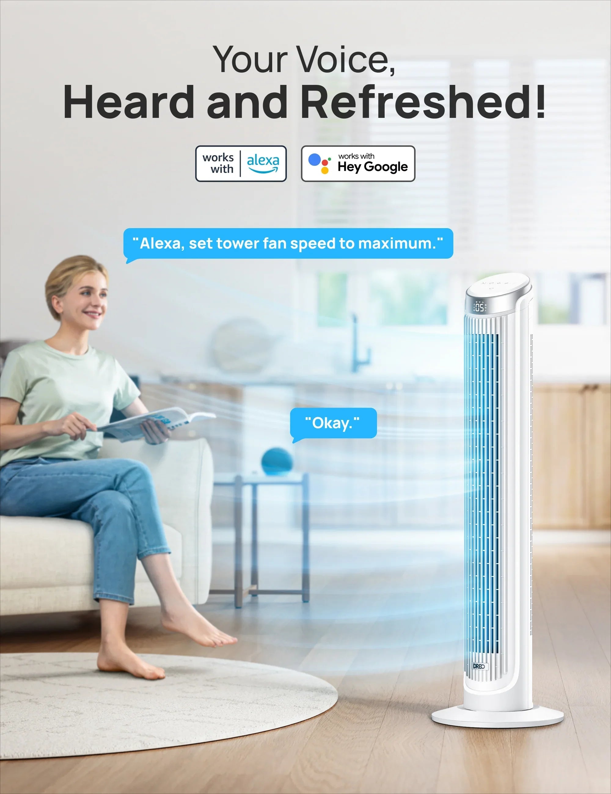 Smart Tower Fan Cruiser Pro T3S
