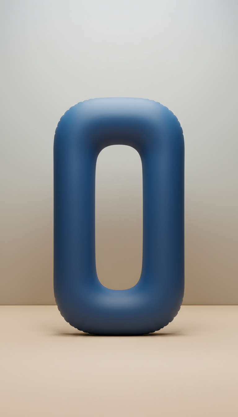 Blue Minimalist Pool Float