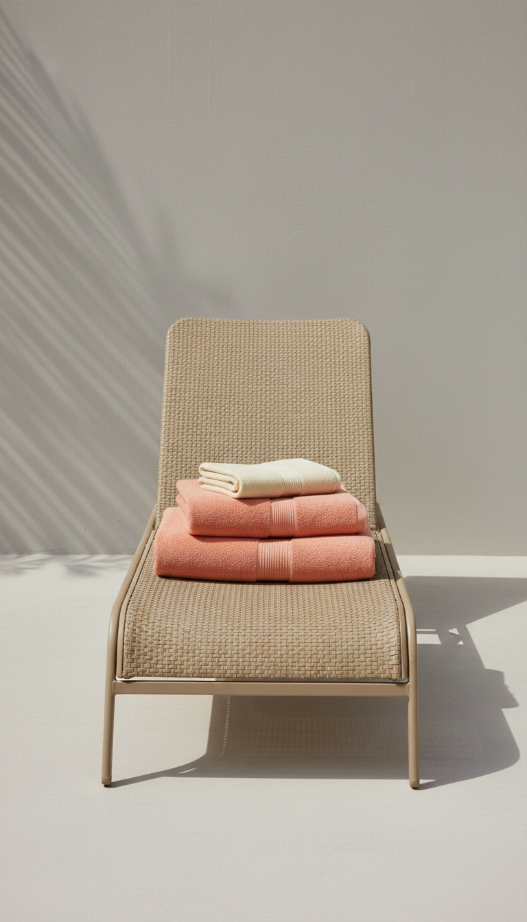 Coral Peach Resort-Style Towel Set