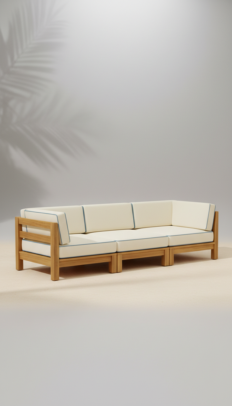 Teak Modular Outdoor Sofa Set
