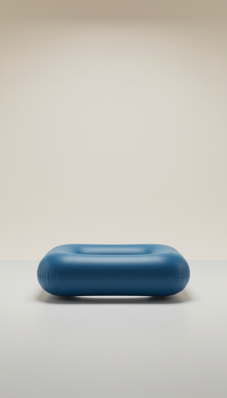 Minimalist Azure Pool Float