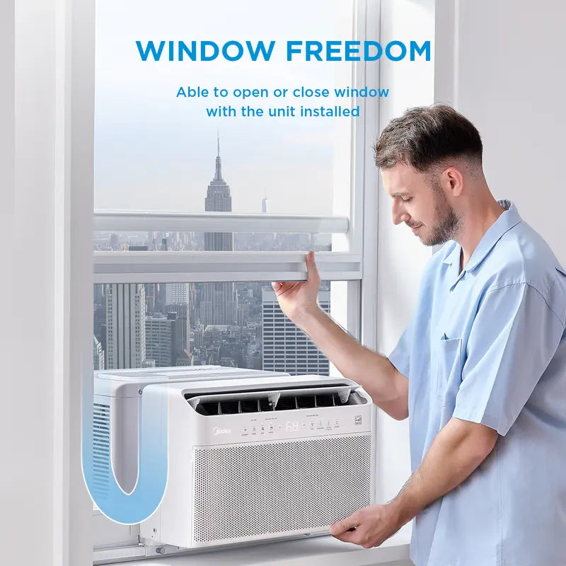 Midea 6K/8K/10K/12K BTU U Shaped Smart Inverter Window Air Conditioner, 2026 Version