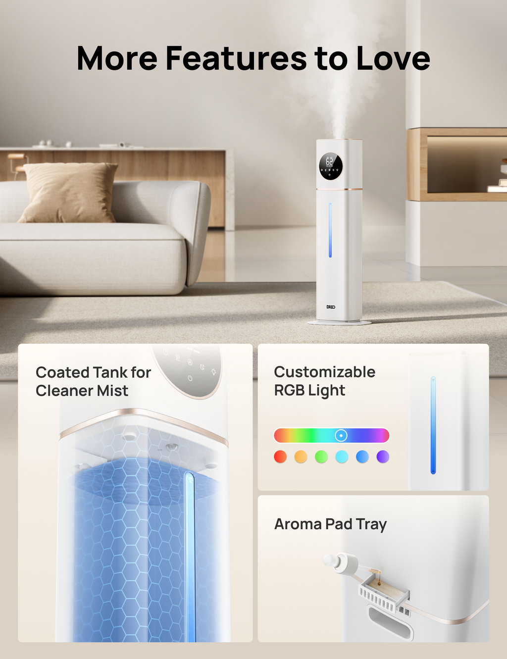 Smart Humidifier 735S with Inhibitor Cartridge
